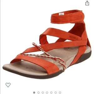 Henna Merrell Sandal Orange Terra-cotta size 6